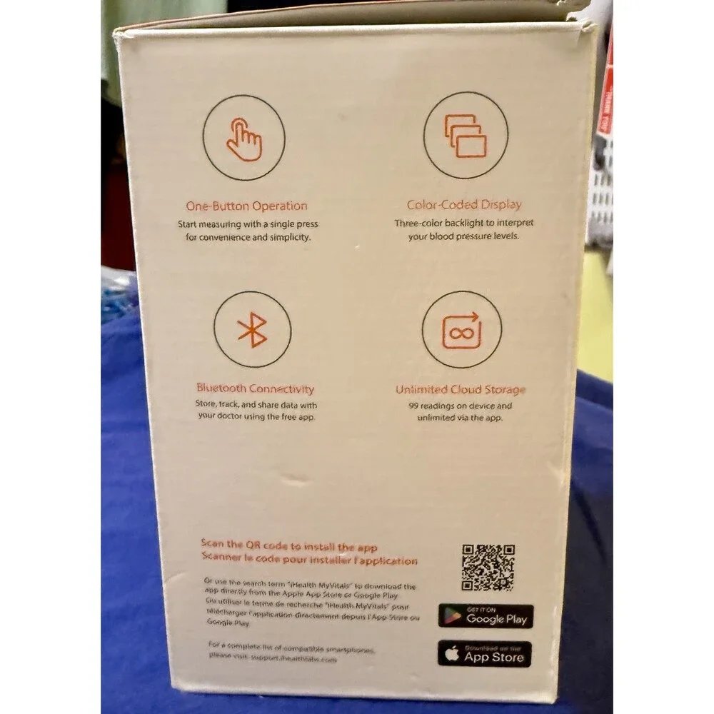 iHealth Track KN-550BT Bluetooth Upper Arm Blood Pressure Monitor w/ Box